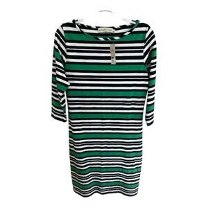 NWT Meadows & Byrne Striped Boatneck Dress